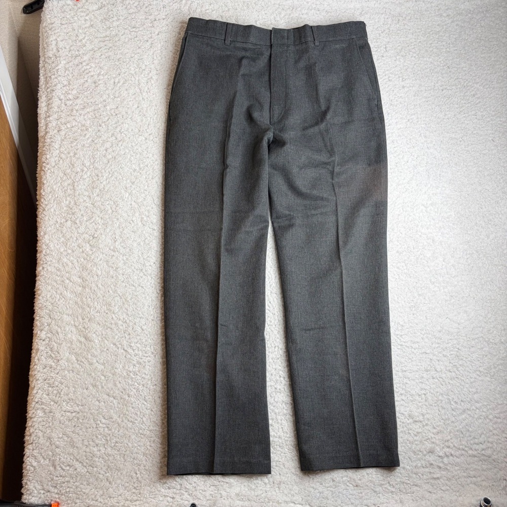 Vintage Levis Action Slacks Mens 36x30 (34x29) Gray pleated Trousers Made in USA